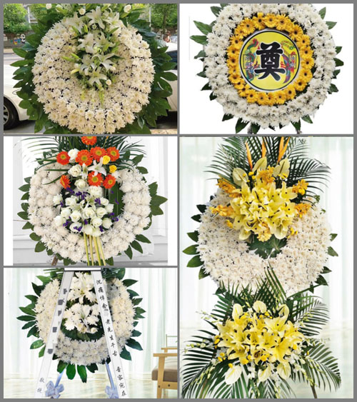 安徽阜阳市颍上县新集镇黄郢村花圈速递